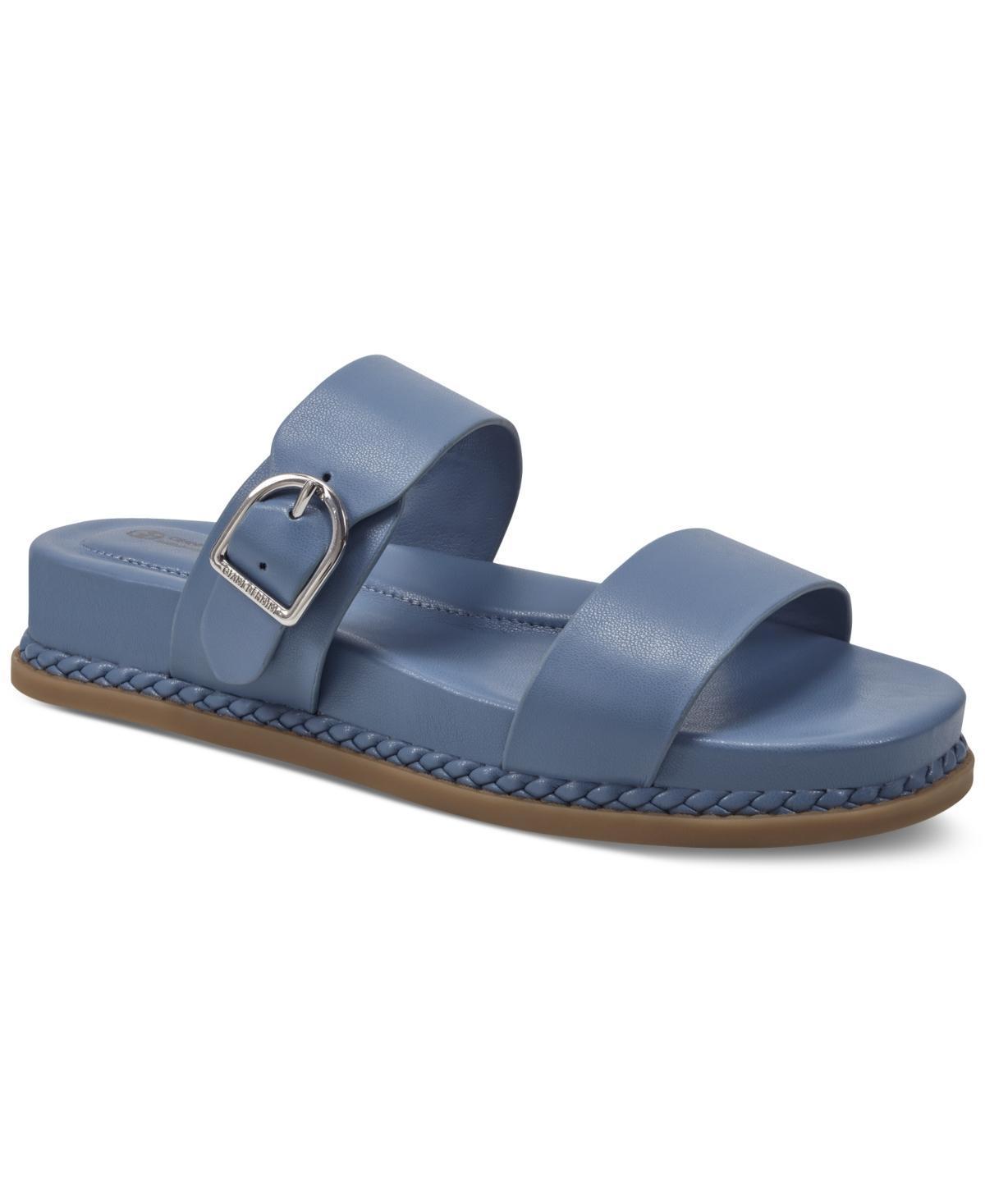 Giani Bernini Womens Gianaa Memory Foam Double Band Slip On Flat Sandals, Created for Macys Product Image