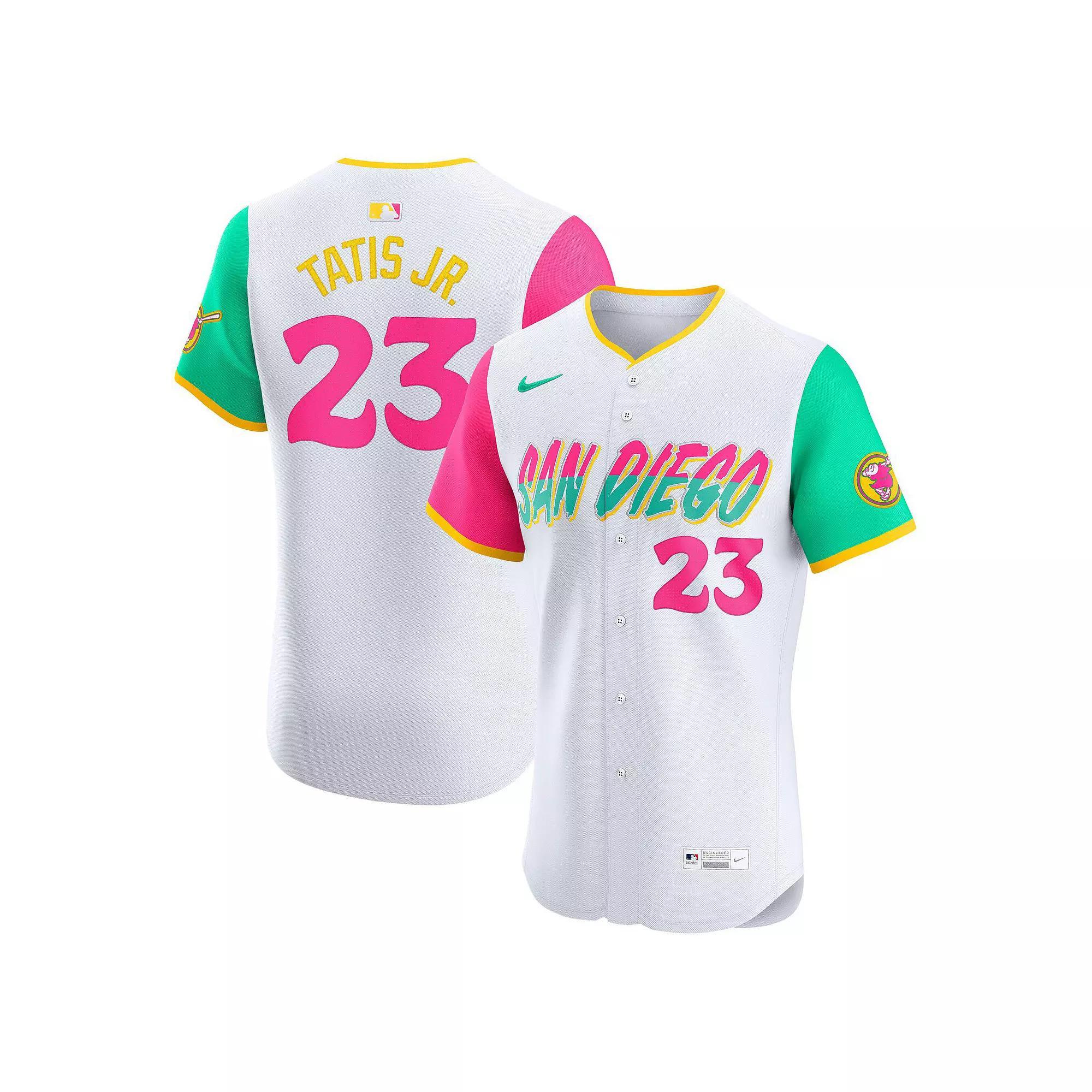 Men's Nike Fernando Tatis Jr. White San Diego Padres City Connect Elite Jersey, Size: 44 Product Image