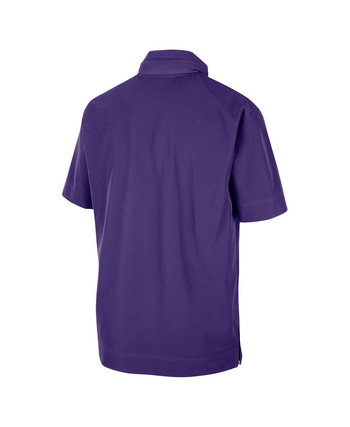 Men's Nike Anthracite Oklahoma Sooners Coaches Half-Zip Short Sleeve Jacket, Size: Small, Grey Product Image