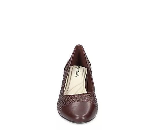 Easy Street Wes Women's Pumps, Size: 7 XW, Brown Woven Embossed Product Image