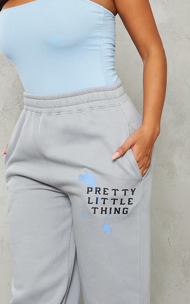  Shape Grey Printed Straight Leg Sweatpants Product Image