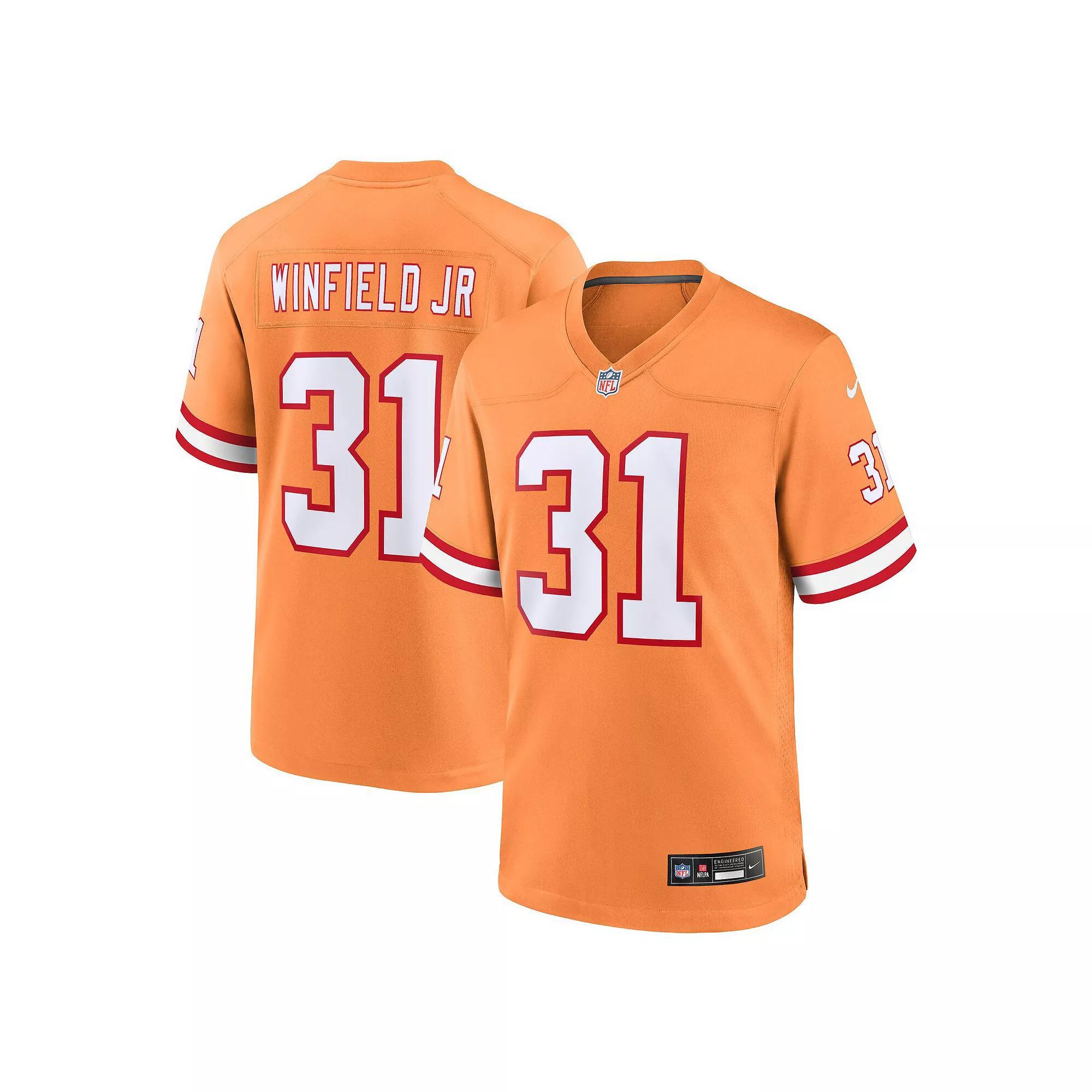 Men's Nike Antoine Winfield Jr. Orange Tampa Bay Buccaneers Throwback Game Jersey, Size: Medium Product Image