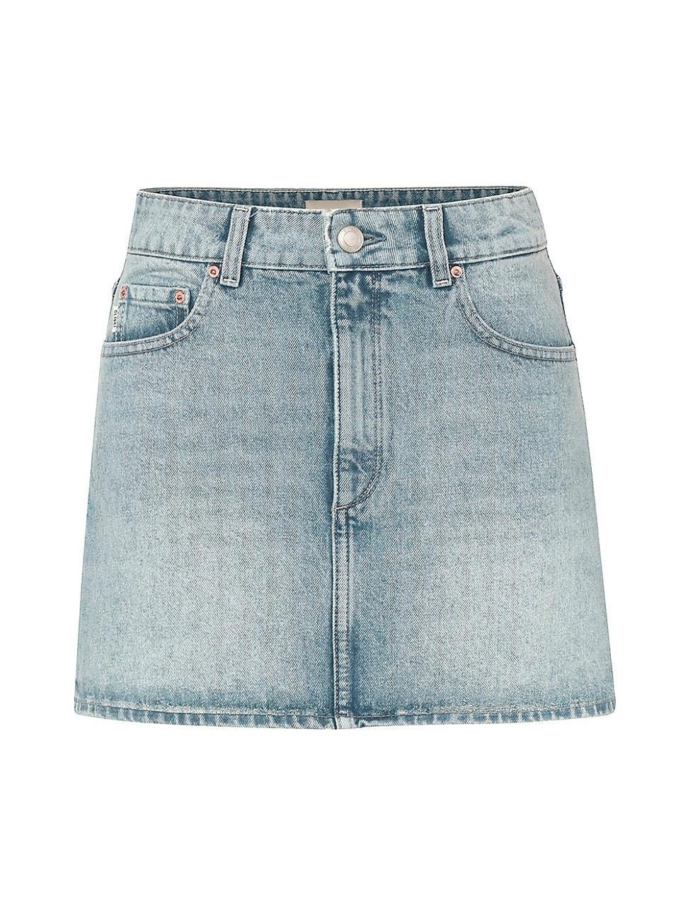 Womens Alma Mini Denim Skirt Product Image