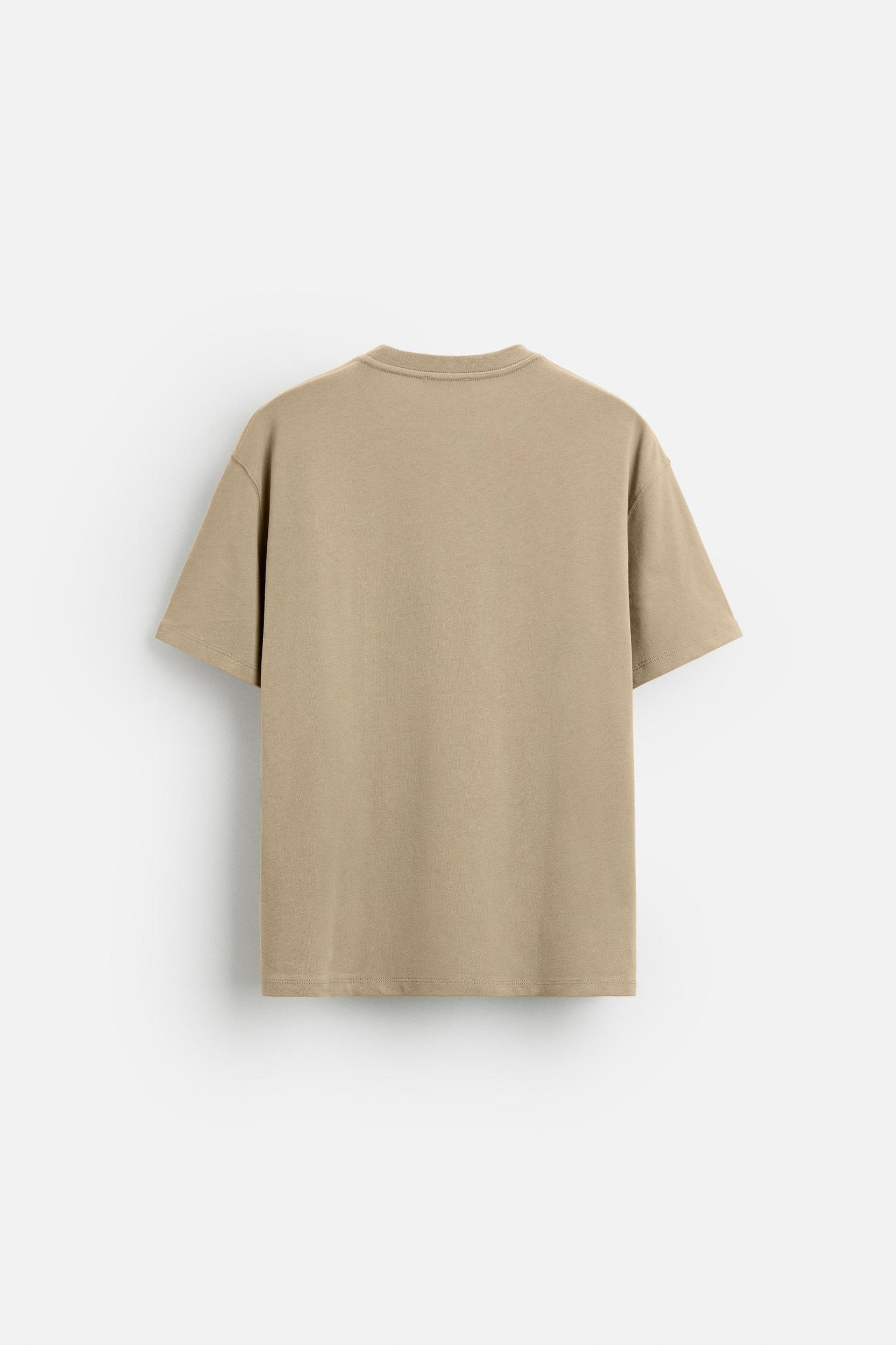 T-SHIRT WITH TONAL EMBROIDERY Product Image