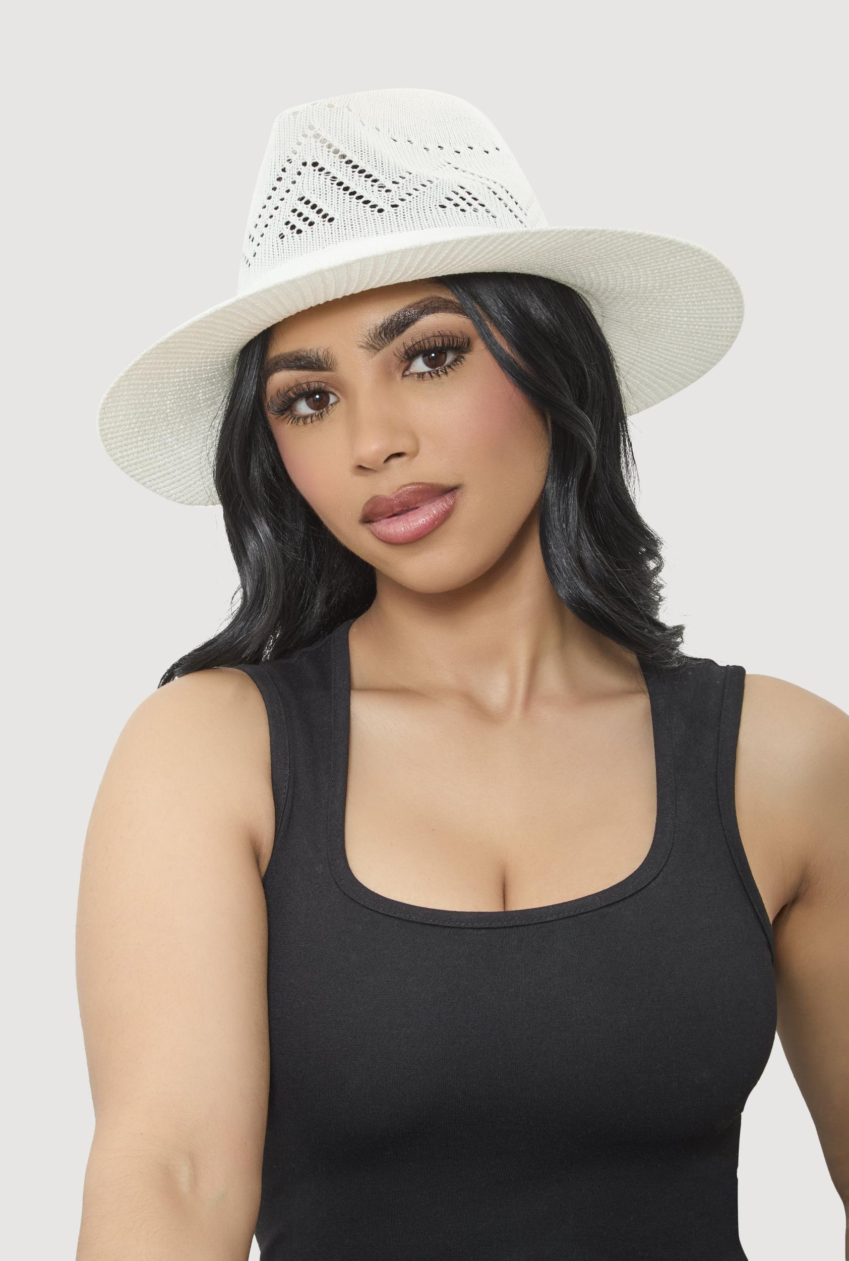 Cut Out Detail Panama Hat Female Product Image