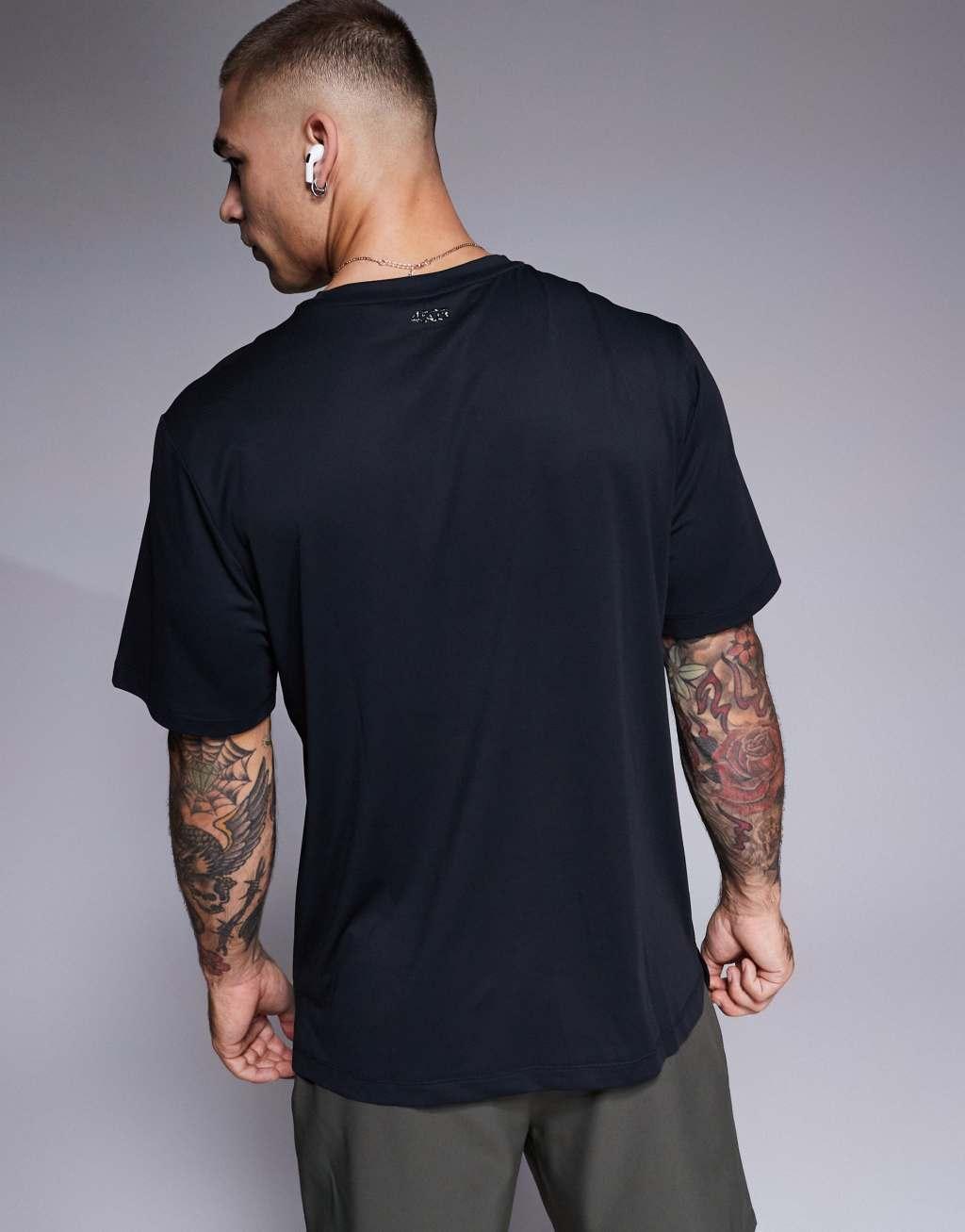 4505 Icon quick dry training t-shirt in black   Product Image
