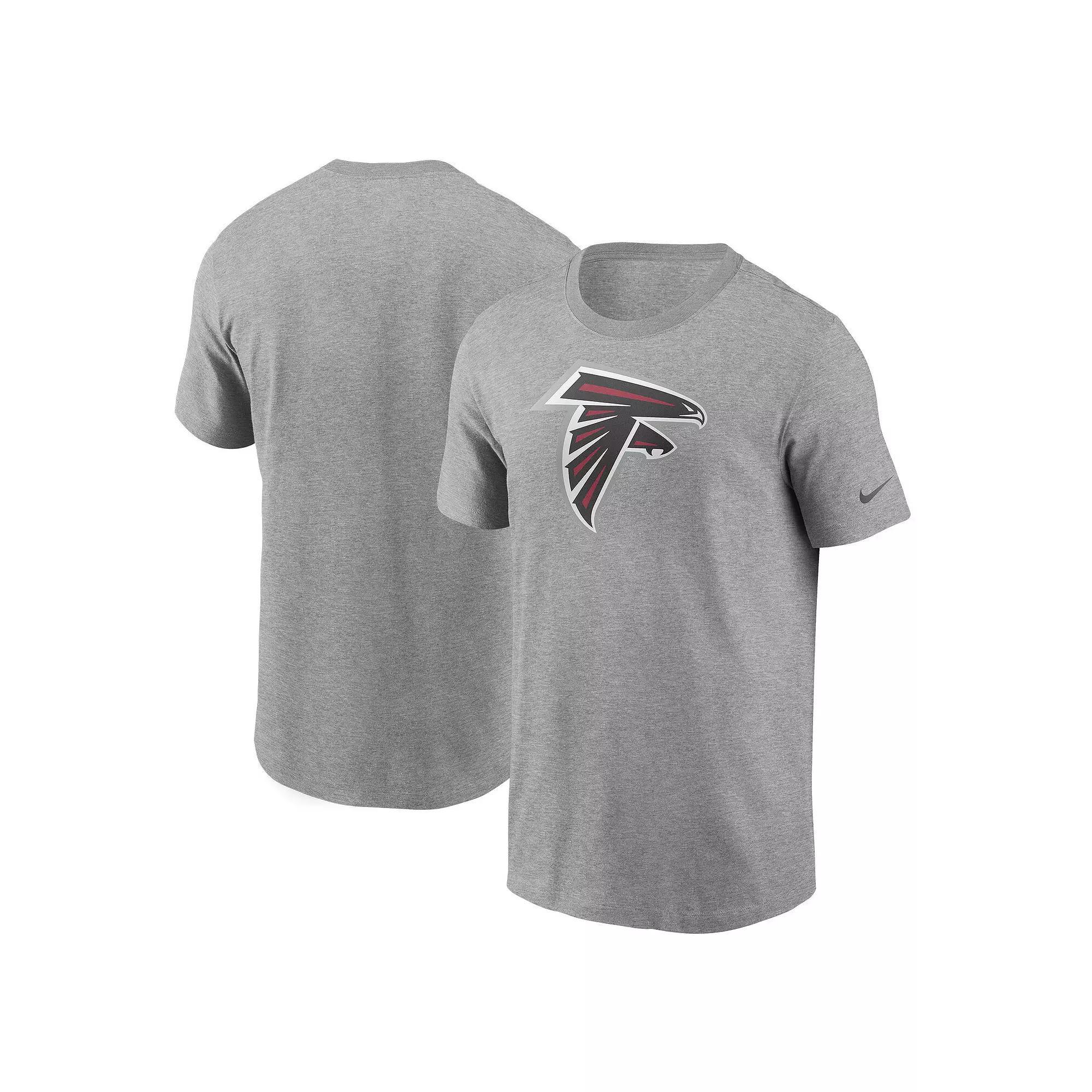 Men's Nike Heathered Gray Atlanta Falcons Primary Logo T-Shirt, Size: 3XL, Grey Product Image