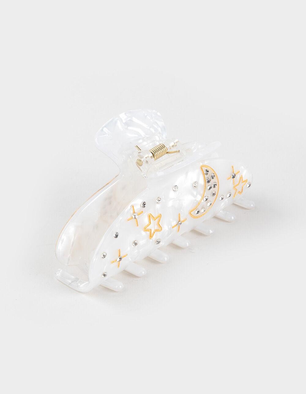 FULL TILT Celestial Mother Of Pearl Hair Clip - WHITE Product Image