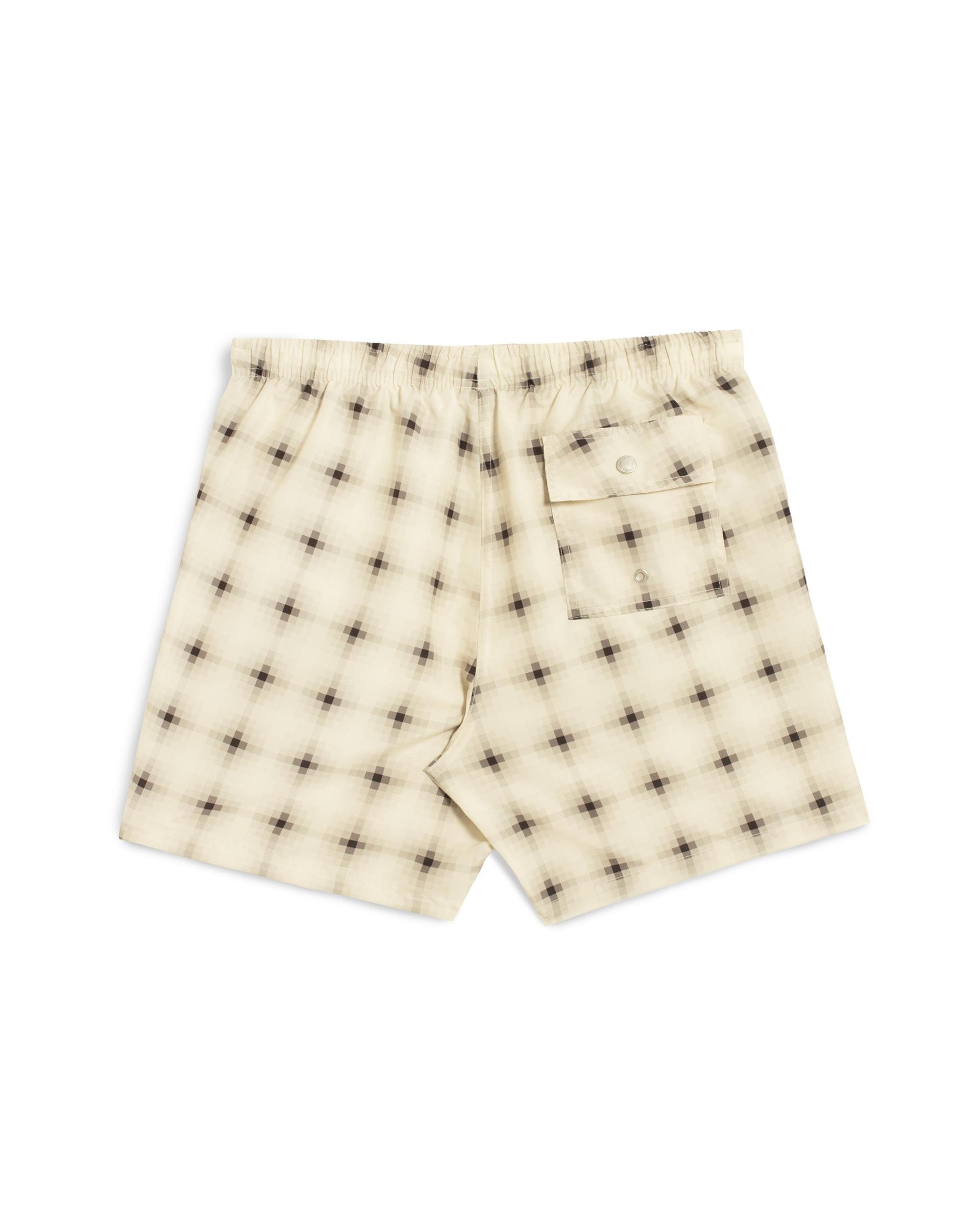Ivory Digi Plaid Swim Trunk Product Image