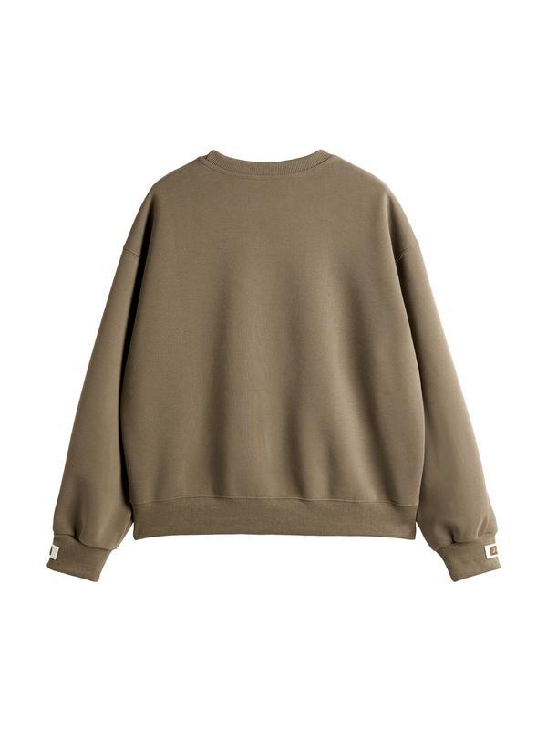 Solid Color Sleeve Embellished Oversized Hoodie Product Image