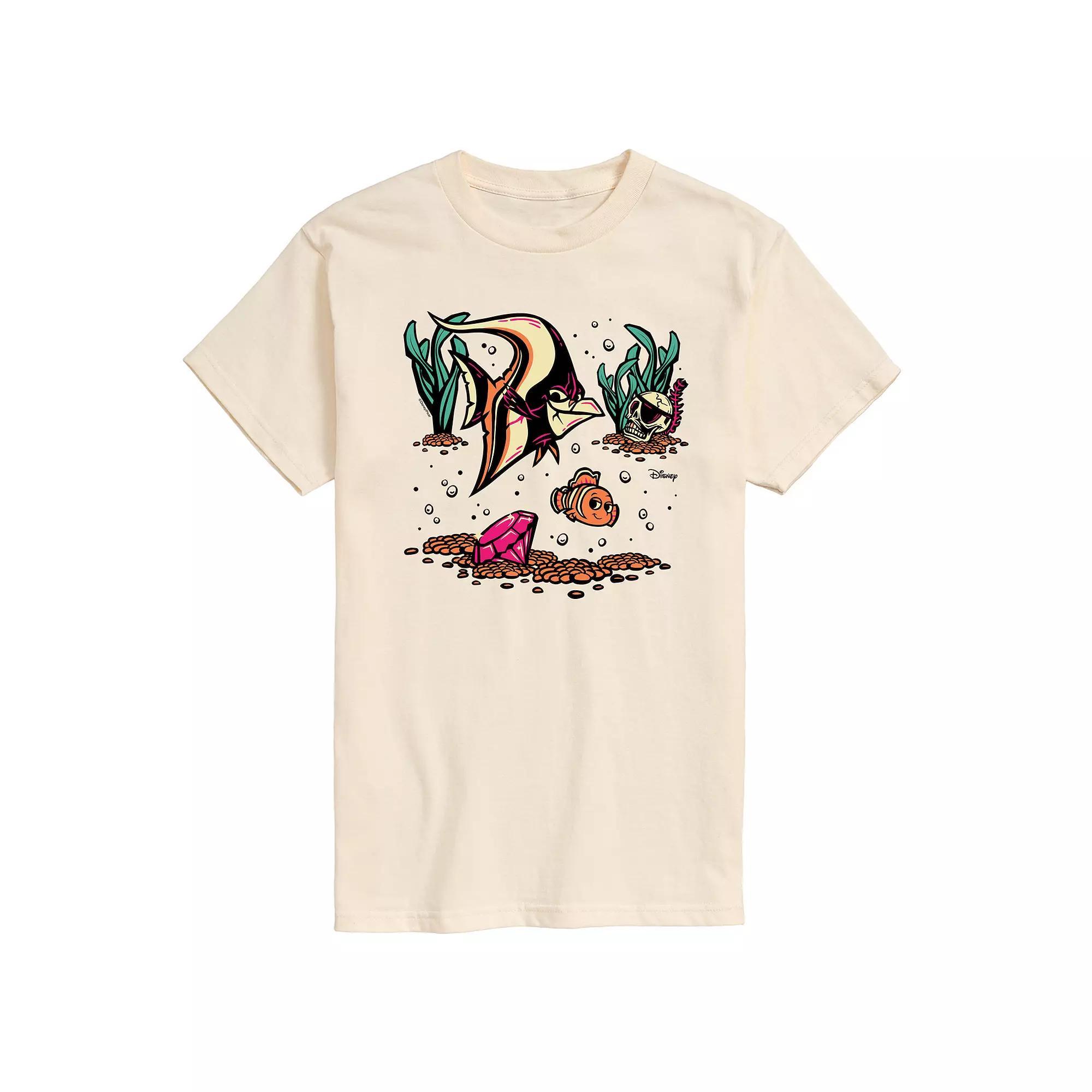 Disney / Pixars Finding Nemo Nemo and Gill Mens Graphic Tee Ivory Product Image