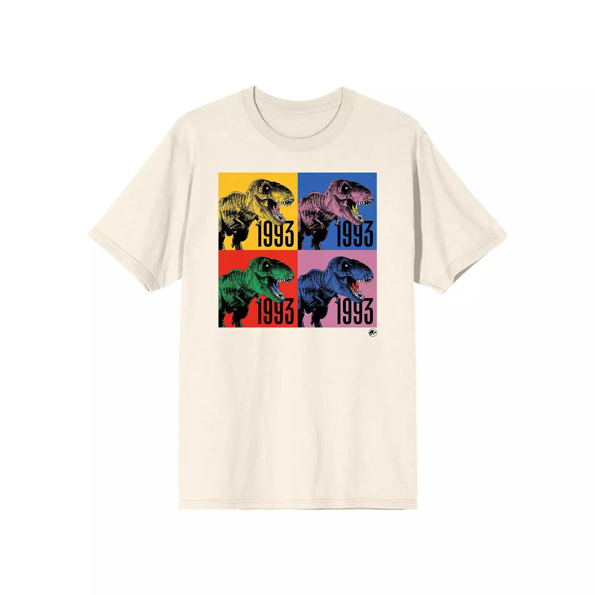 Men's Jurassic Park T-Rex 1993 Graphic Tee, Size: XL, Beige Product Image