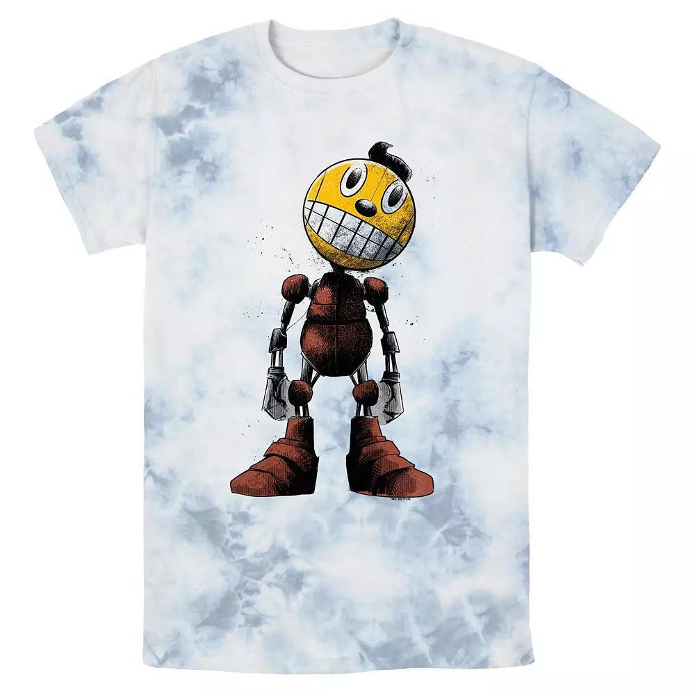 Men's The Electric State Kid Cosmo Art Bombard Wash Graphic Tee, Size: XL, White Blue Product Image