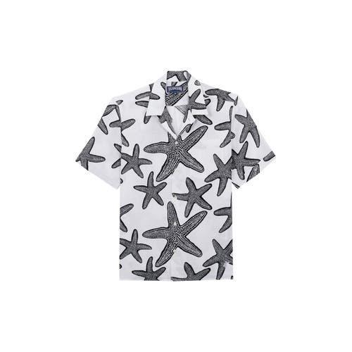 Mens Garment-Dyed Linen Camp Shirt Product Image