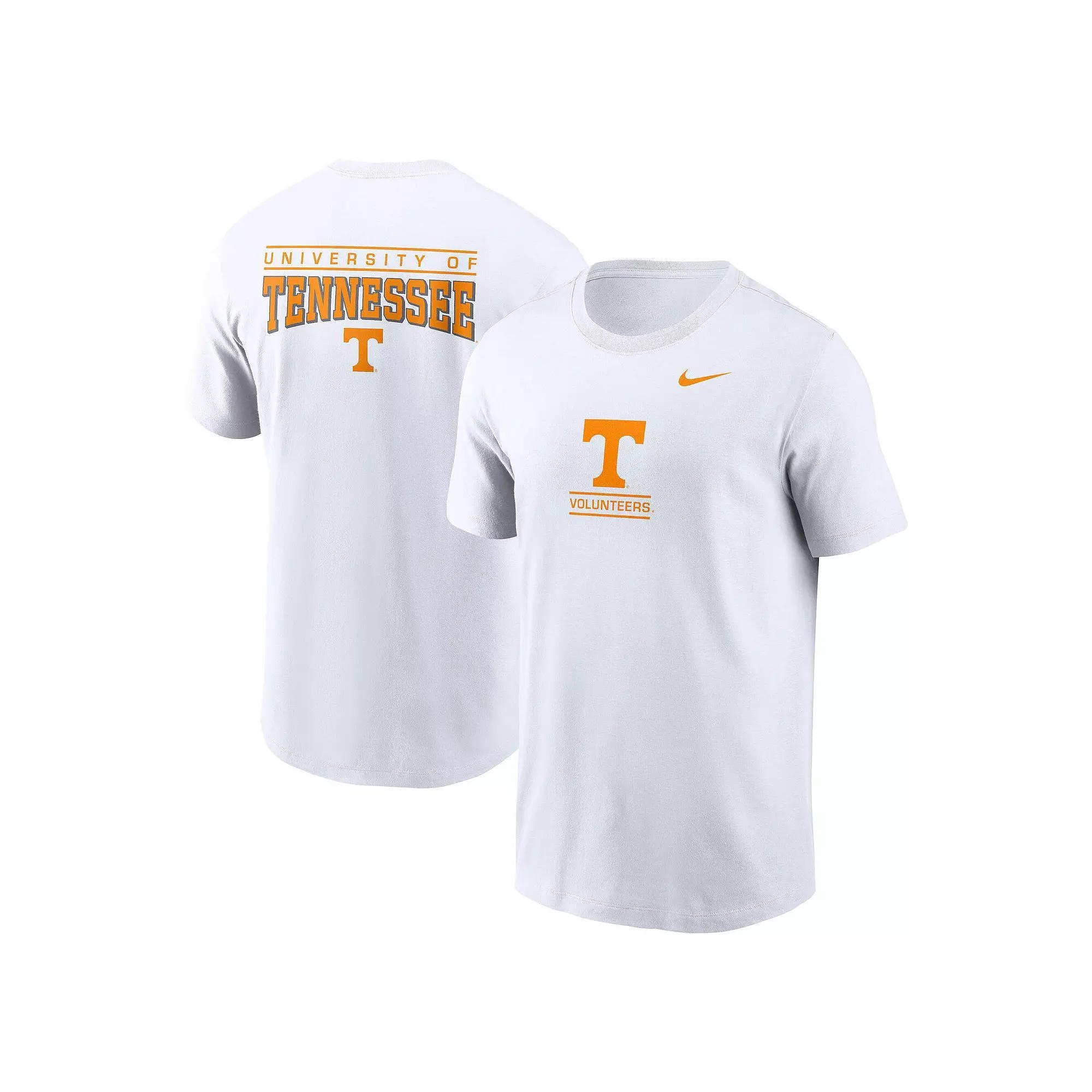 Men's Nike White Tennessee Volunteers 2-Hit T-Shirt, Size: Medium Product Image
