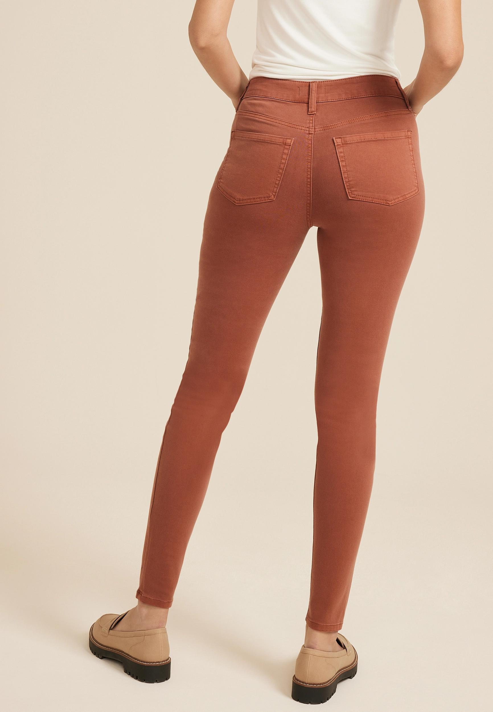 Maurices Womens Jeans High Rise Color Jegging Gray Denim Size Small Product Image