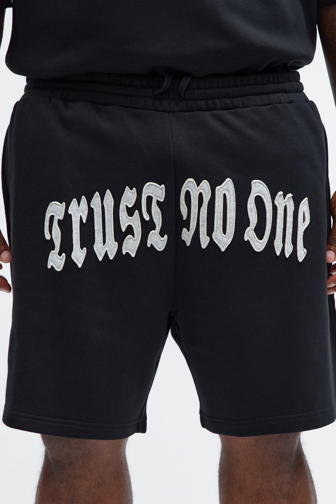 Tyson Relaxed Trust Issues Shorts - Black Product Image