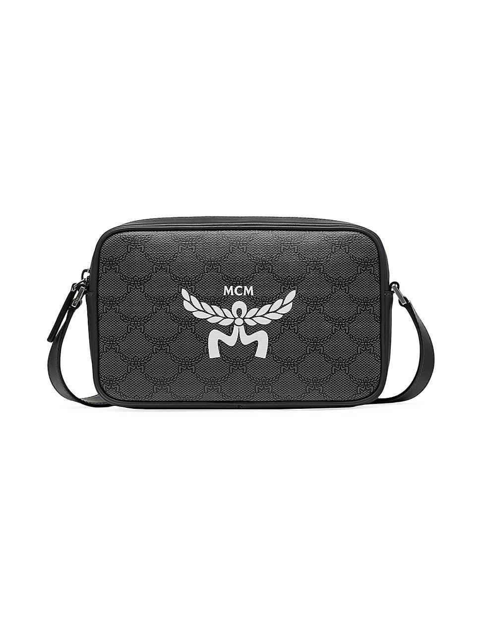Mens Lauretos Small Coated Canvas Crossbody Bag Product Image