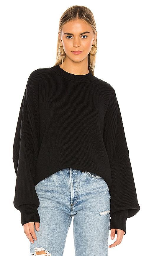 Free People Easy Street Tunic Sweater Black S Product Image