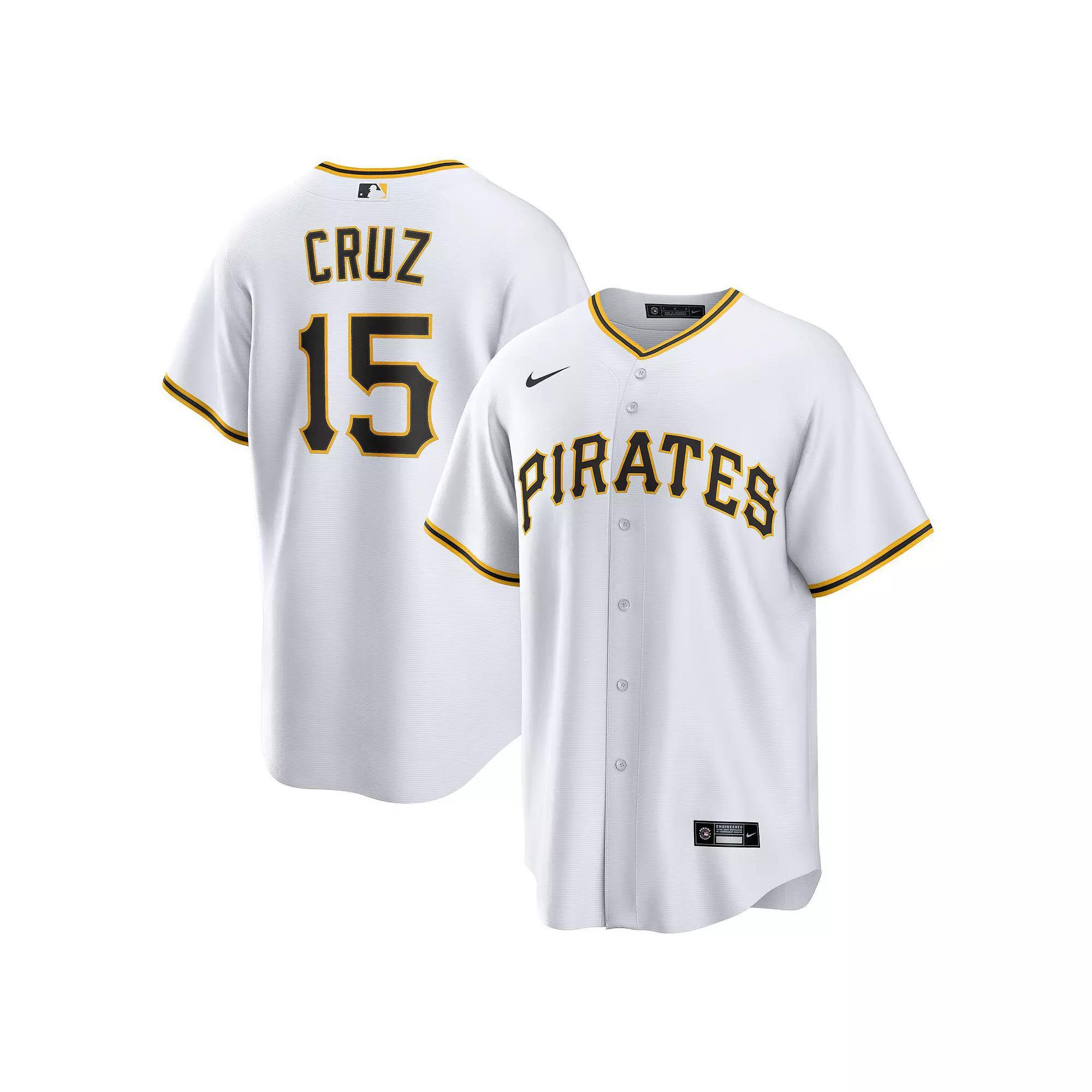 Men's Nike Oneil Cruz White Pittsburgh Pirates Home Replica Jersey, Size: XL Product Image