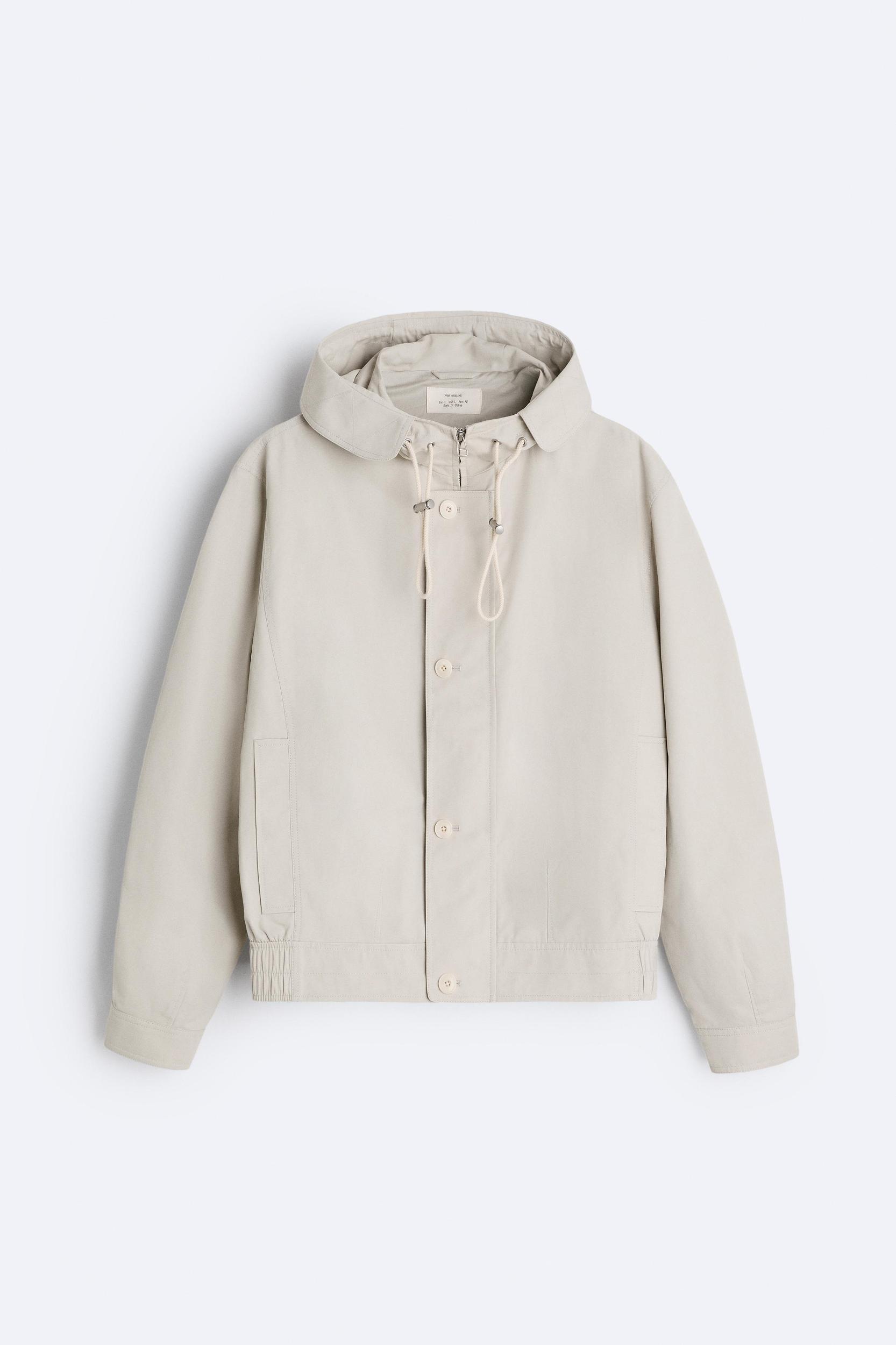 COTTON JACKET WITH HOOD Product Image