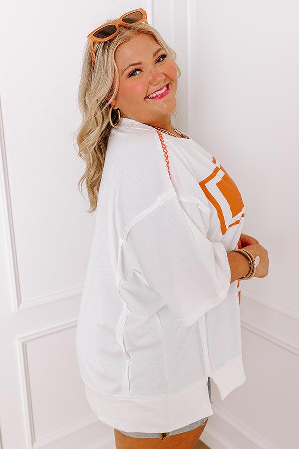 School Pride T Graphic Oversized Top Product Image