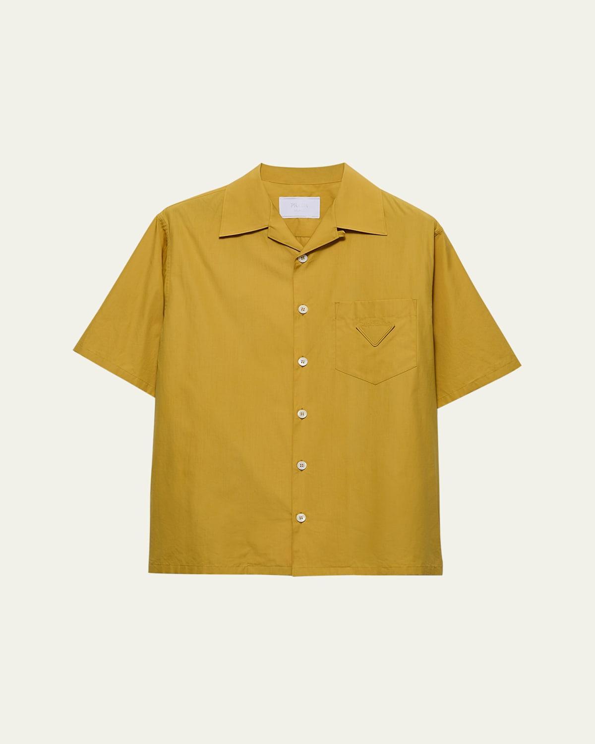 Mens Cotton Bowling Shirt Product Image