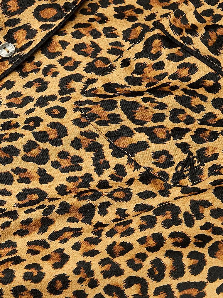 Glazed Satin Short Pajama Set Product Image