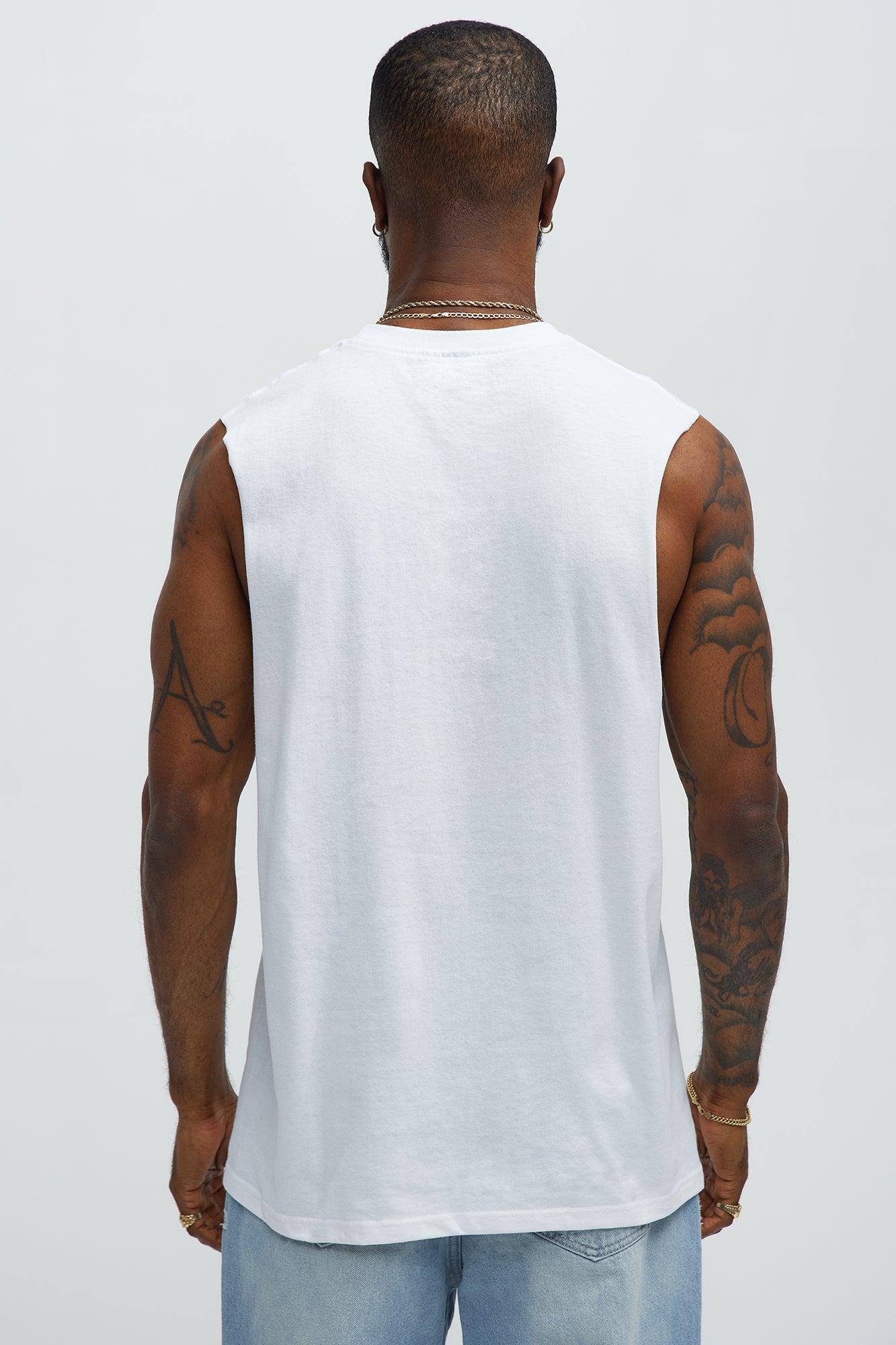 Vibe Happy Hour Muscle Tee - White Product Image
