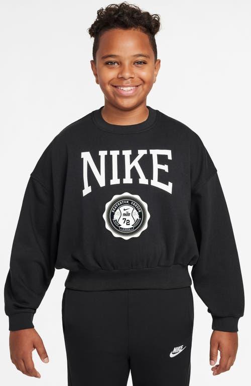 Womens Nike Sportswear Club Girls French Terry Crew-Neck Sweatshirt Product Image