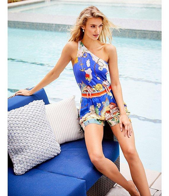 Antonio Melani Hailey Linen Blend Ocean Print Coordinating Shorts Product Image
