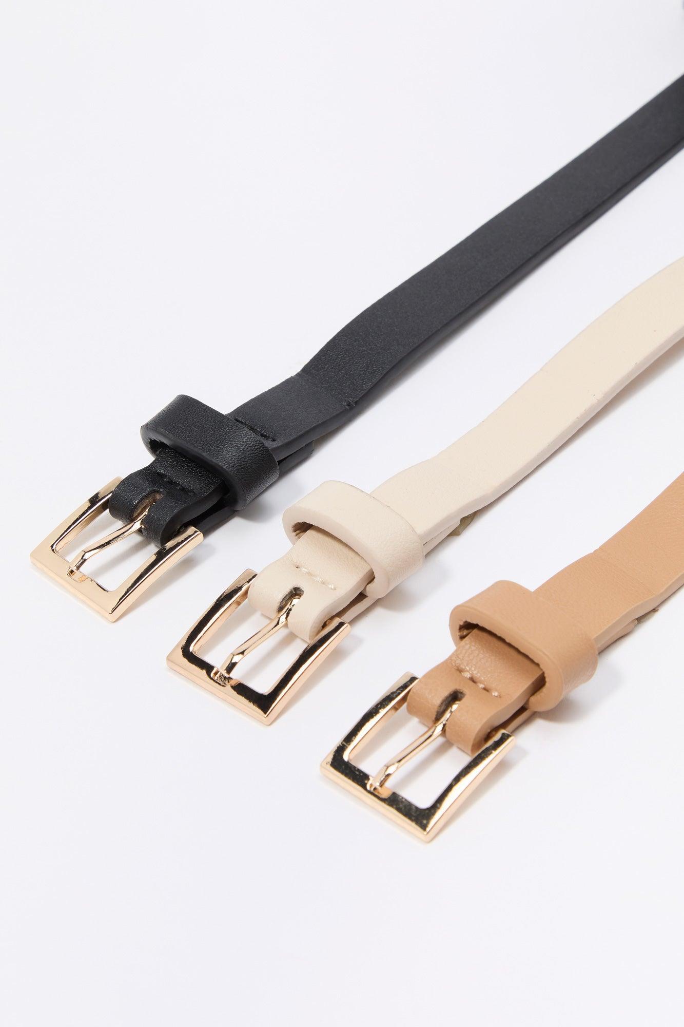 Faux Leather Belt (3 Pack) Female Product Image