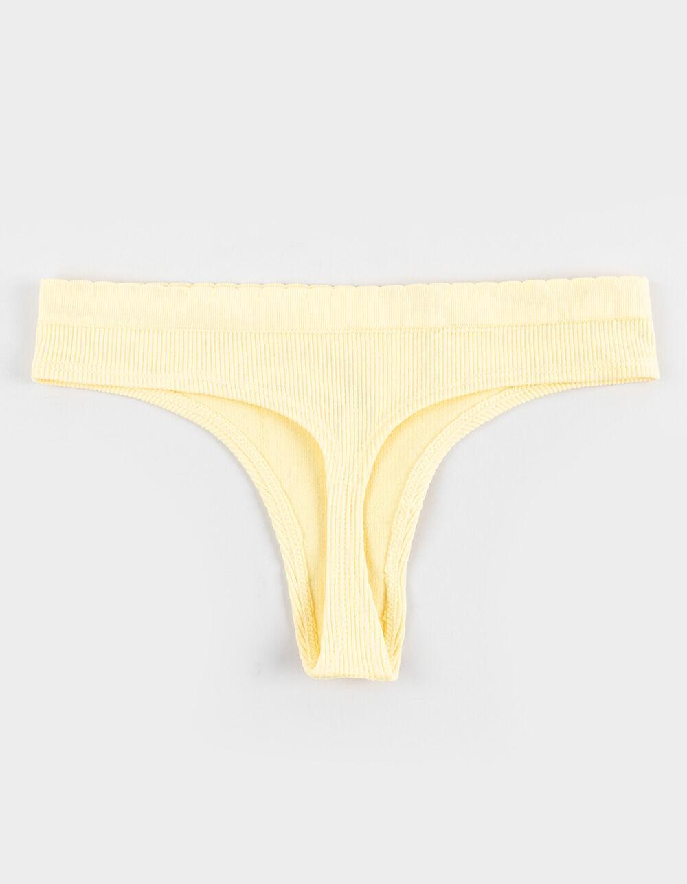 FULL TILT Seamless Thong - YELLOW Product Image