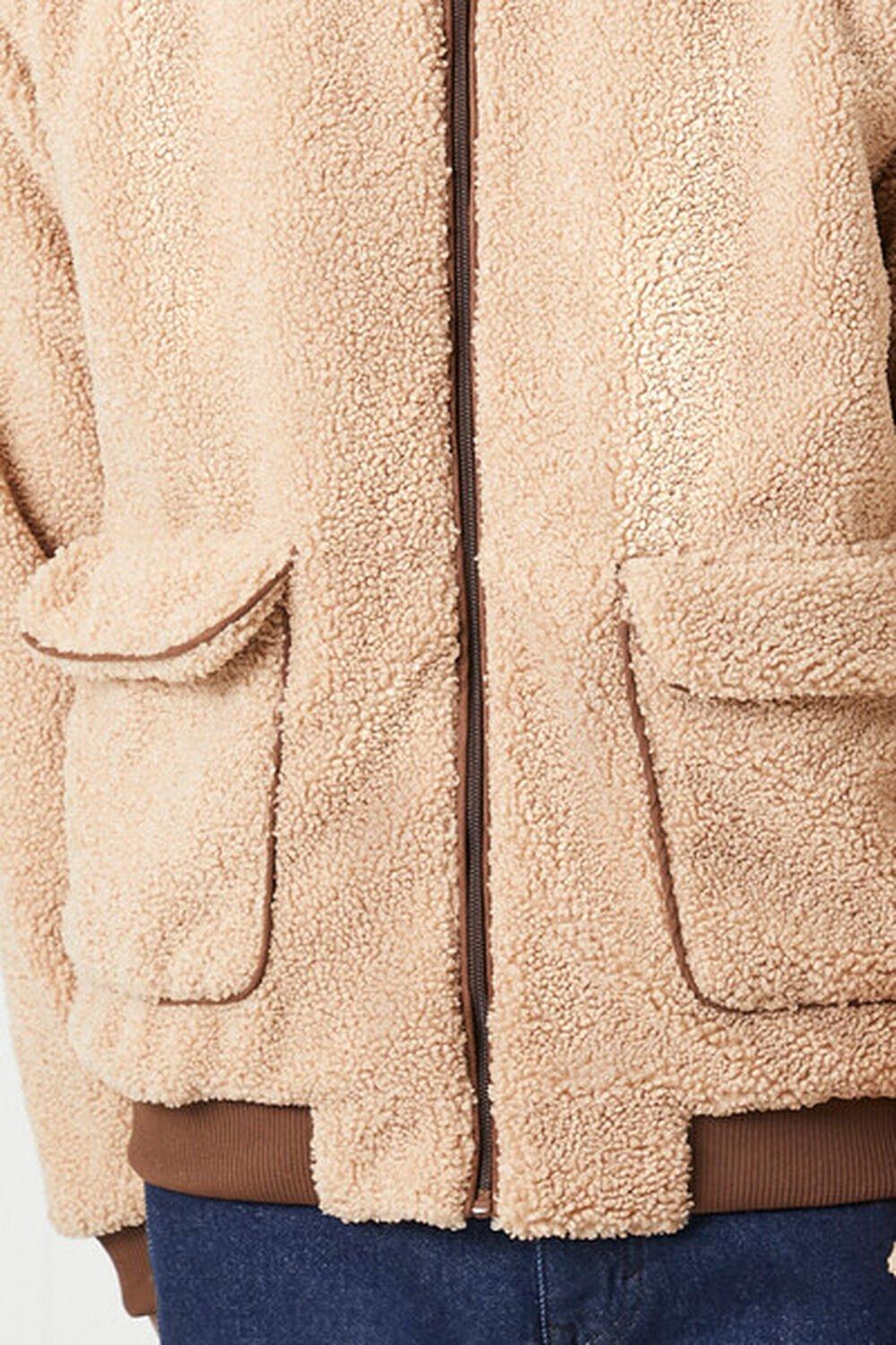 Faux Shearling Zip-Up Jacket | Forever 21 Product Image