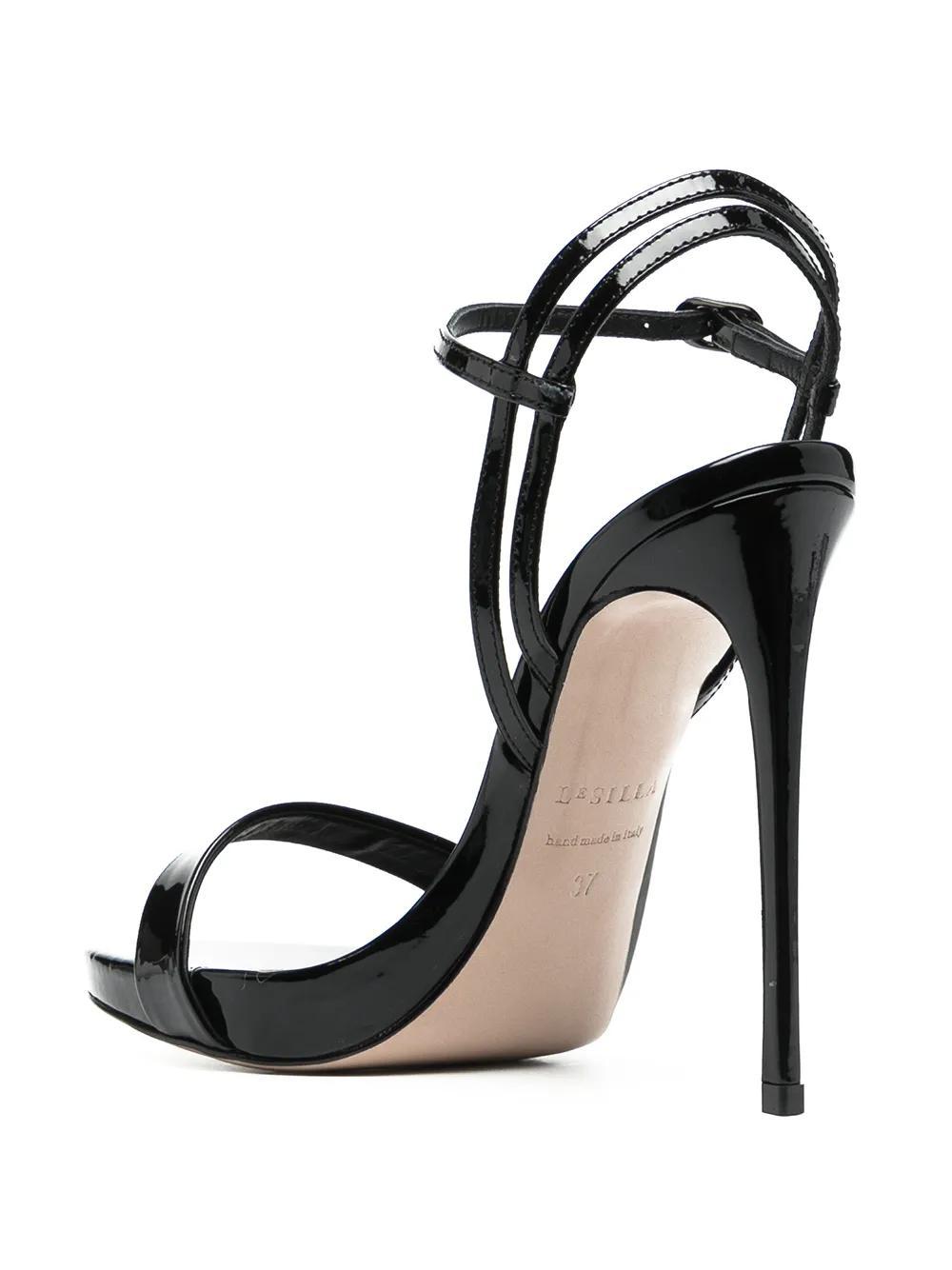 Gwen patent-leather stiletto sandals Product Image