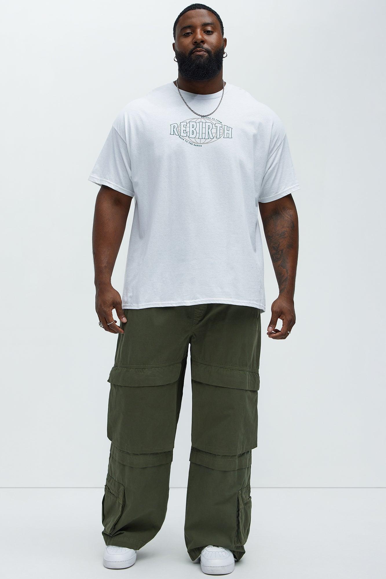Rylan Wide Leg Cargo Pants - Olive Product Image