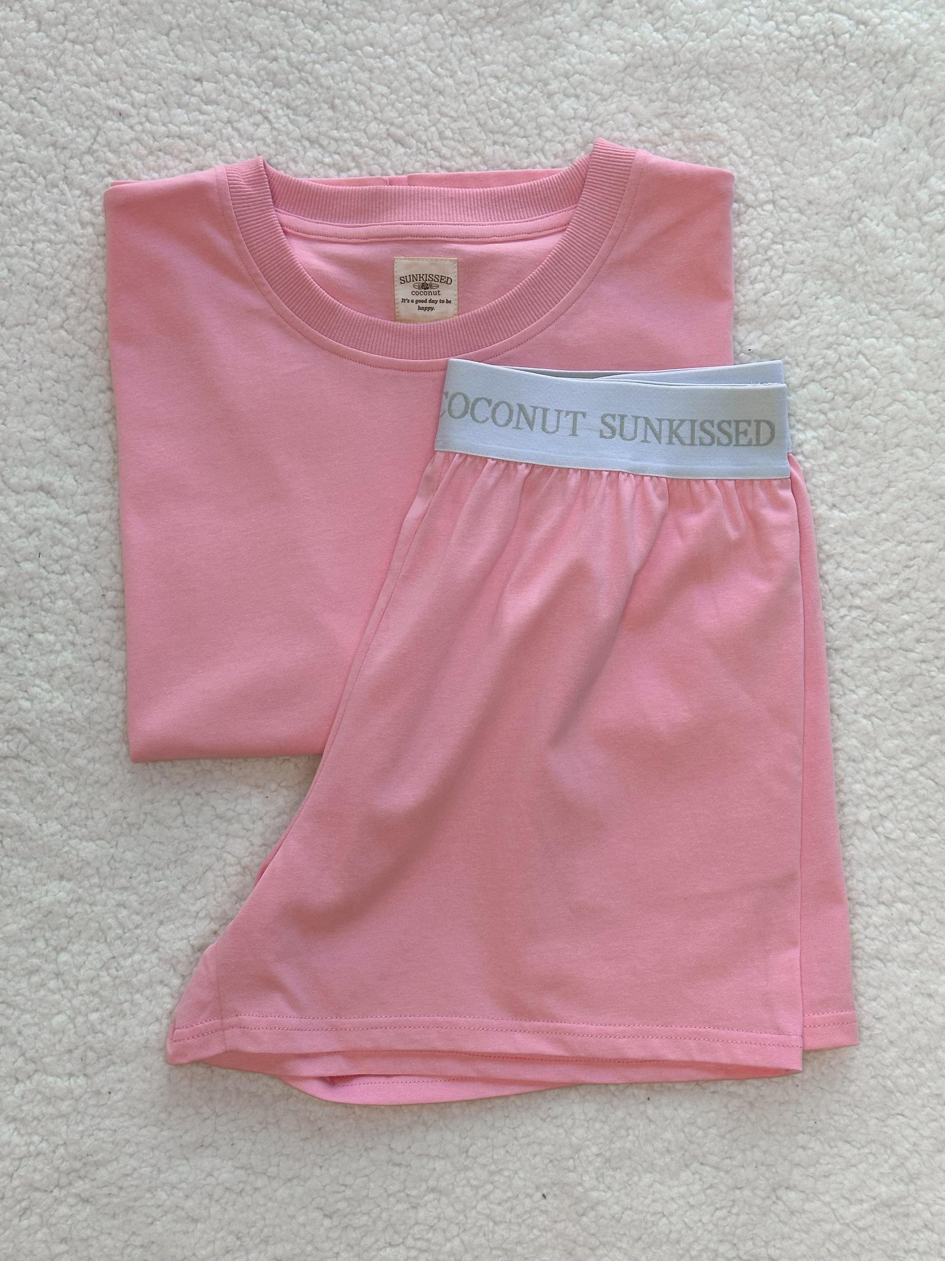 Lush Pink Basic Blank Tee Product Image