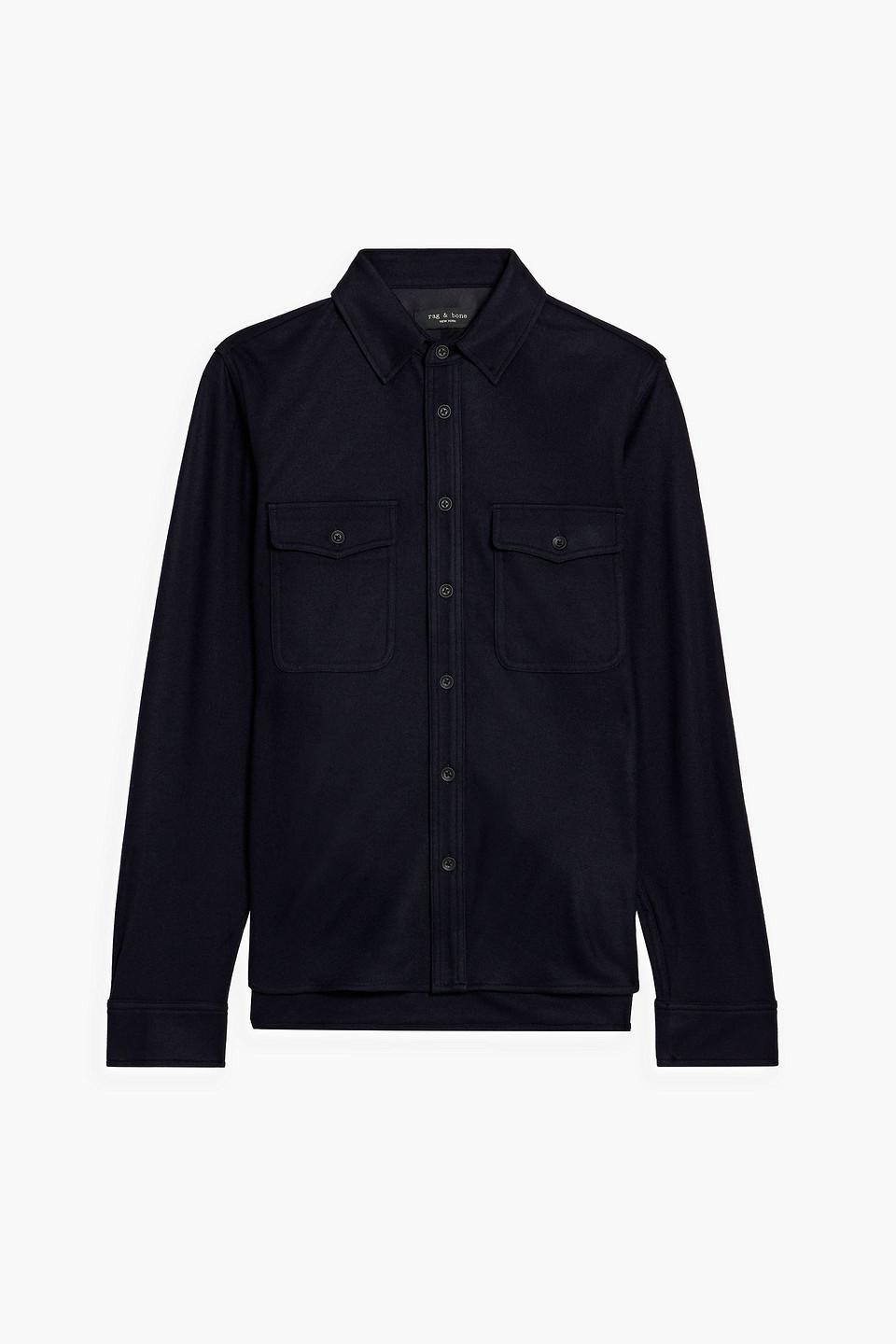 RAG & BONE Jack Wool Shirt In Black Product Image