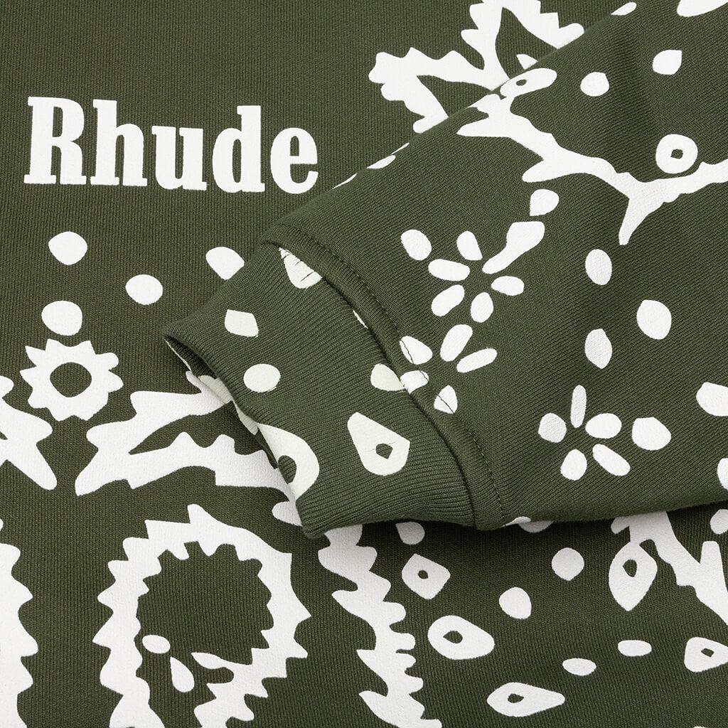 Bandana Hoodie - Olive Male Product Image