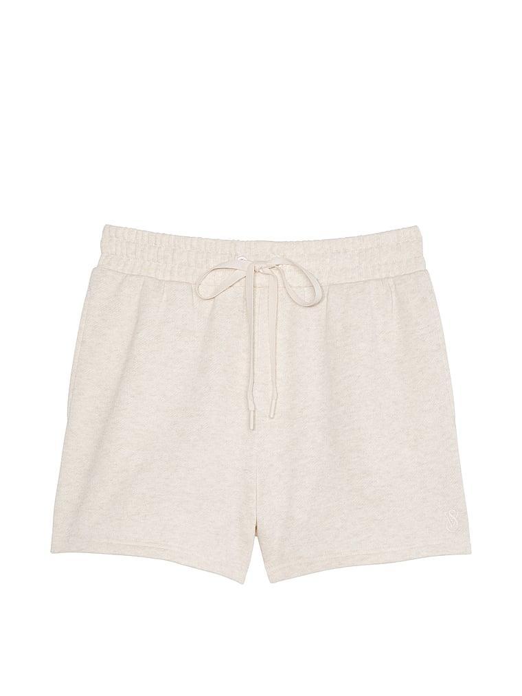 Cotton High-Rise Fleece Shorts Product Image