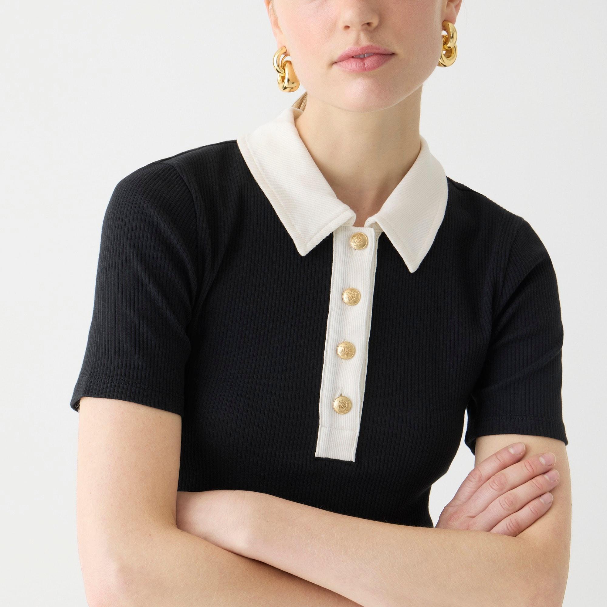 Vintage rib polo T-shirt Product Image