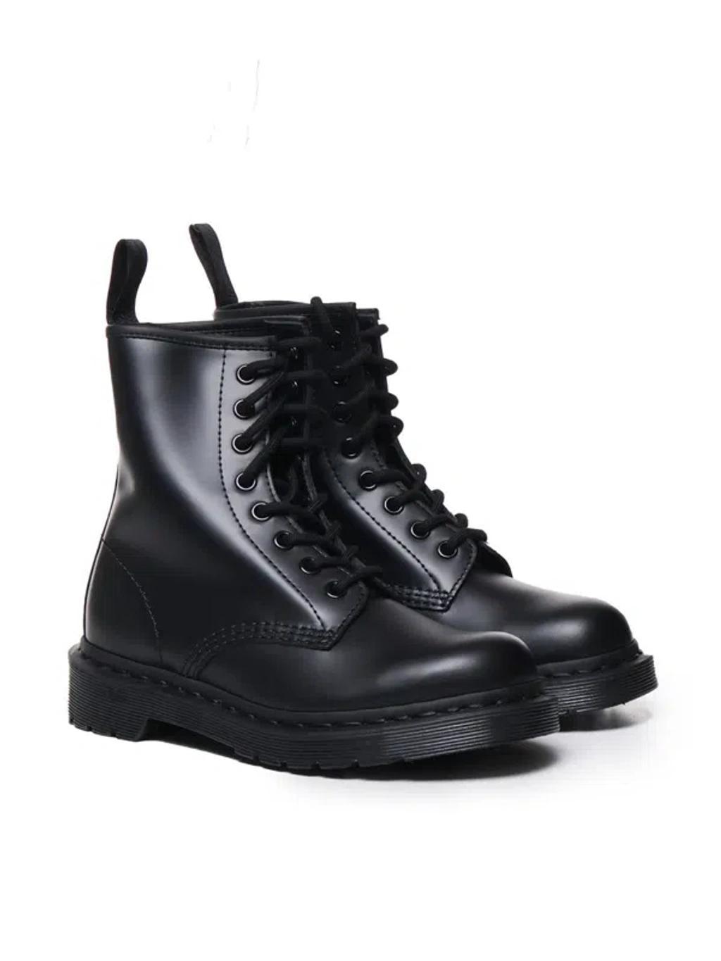 DR. MARTENS' Dr.martens 1460 Bex Vegan Mono Lace-up Combat Boots In Black Product Image