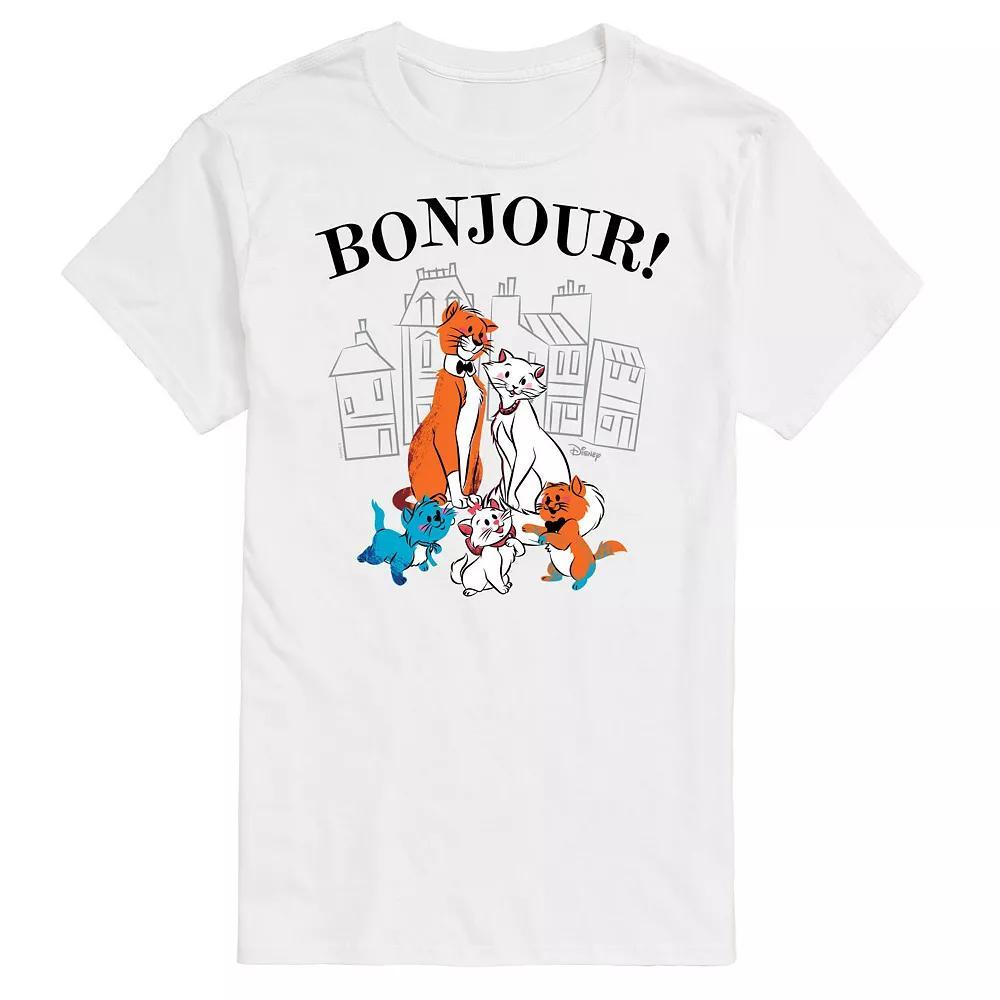 Disneys Aristocats Big & Tall Bonjour Graphic Tee, Mens Product Image