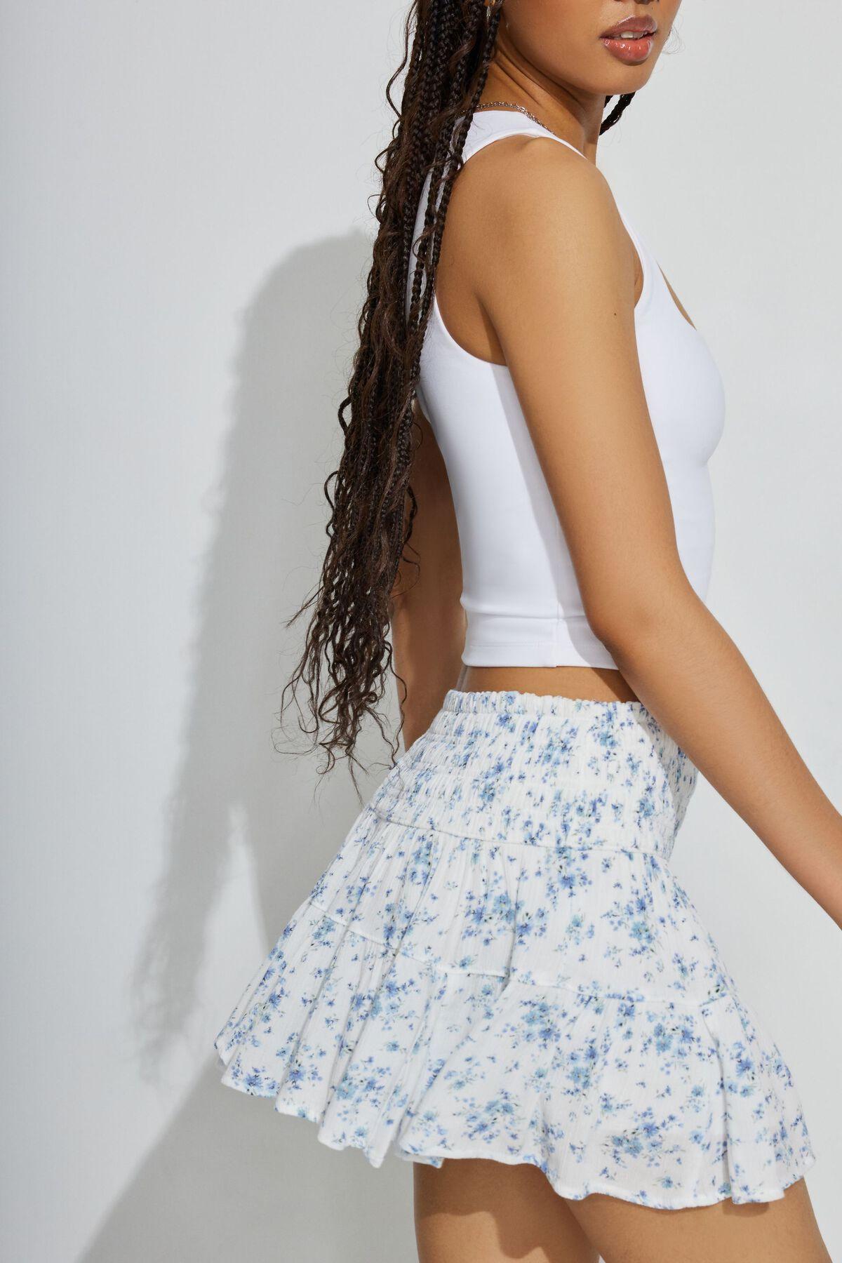 Smocked Mini Skort Product Image