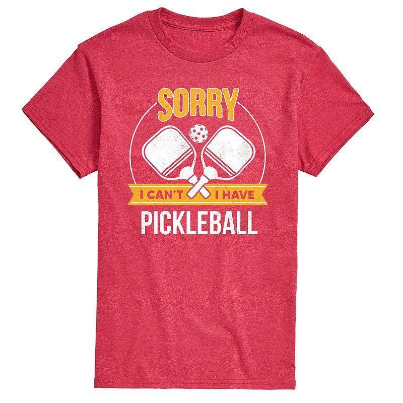 Men's Sorry Can't Pickleball Tee, Size: Large, Grey Product Image
