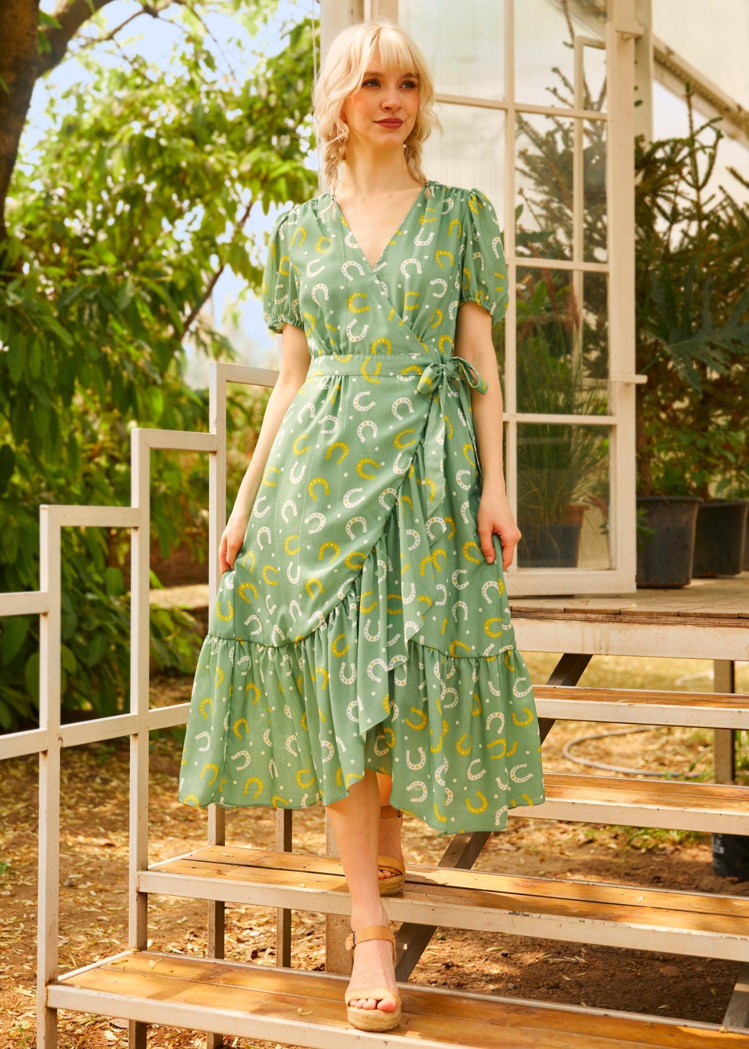 Luck Be a Lady Wrap Dress Product Image
