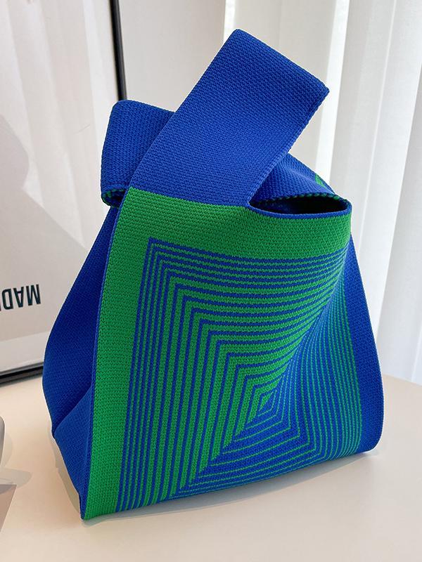 Casual Knitting Printed Bags Accessories Handbags Product Image