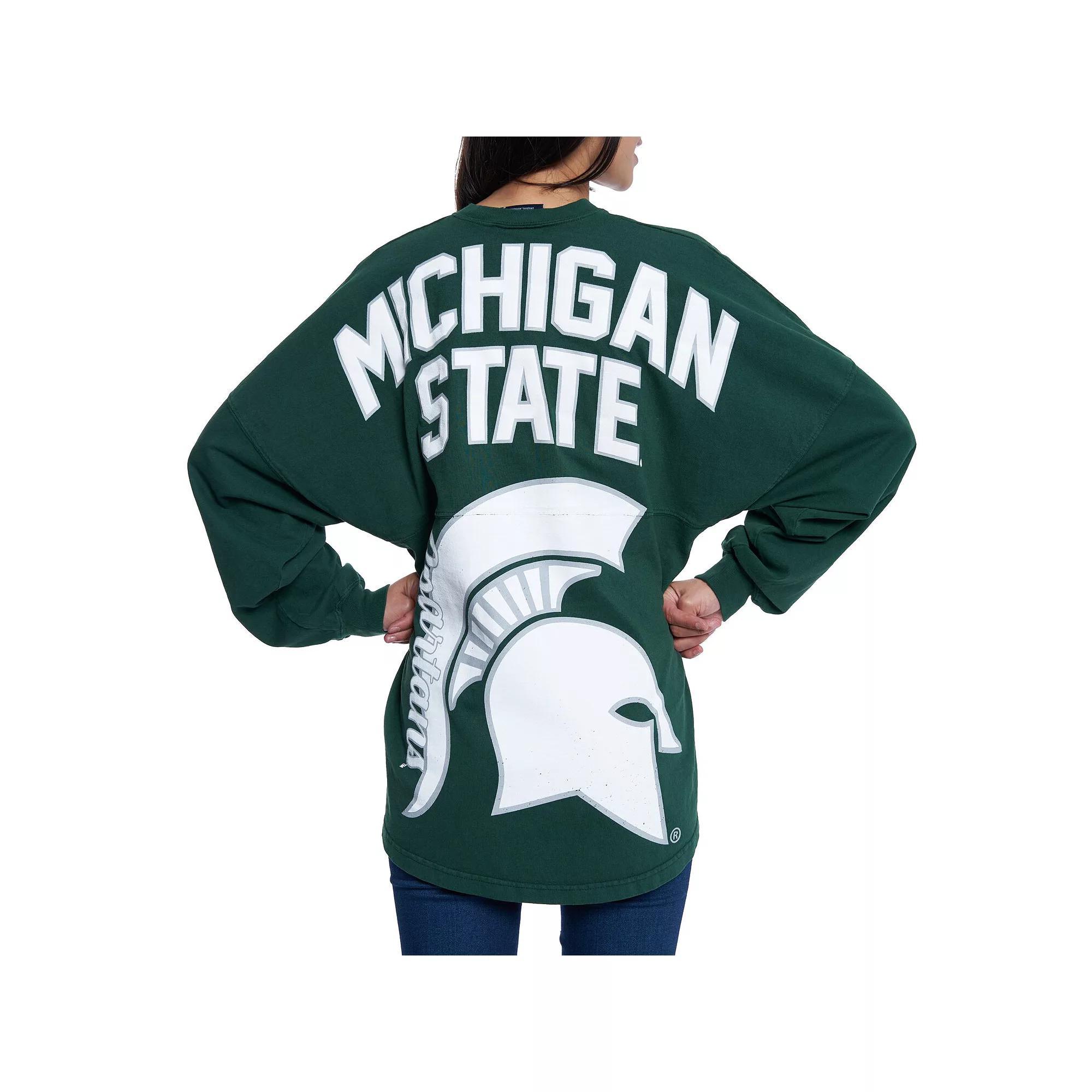 Women's Green Michigan State Spartans Loud n Proud Spirit Jersey T-Shirt, Size: XS Product Image