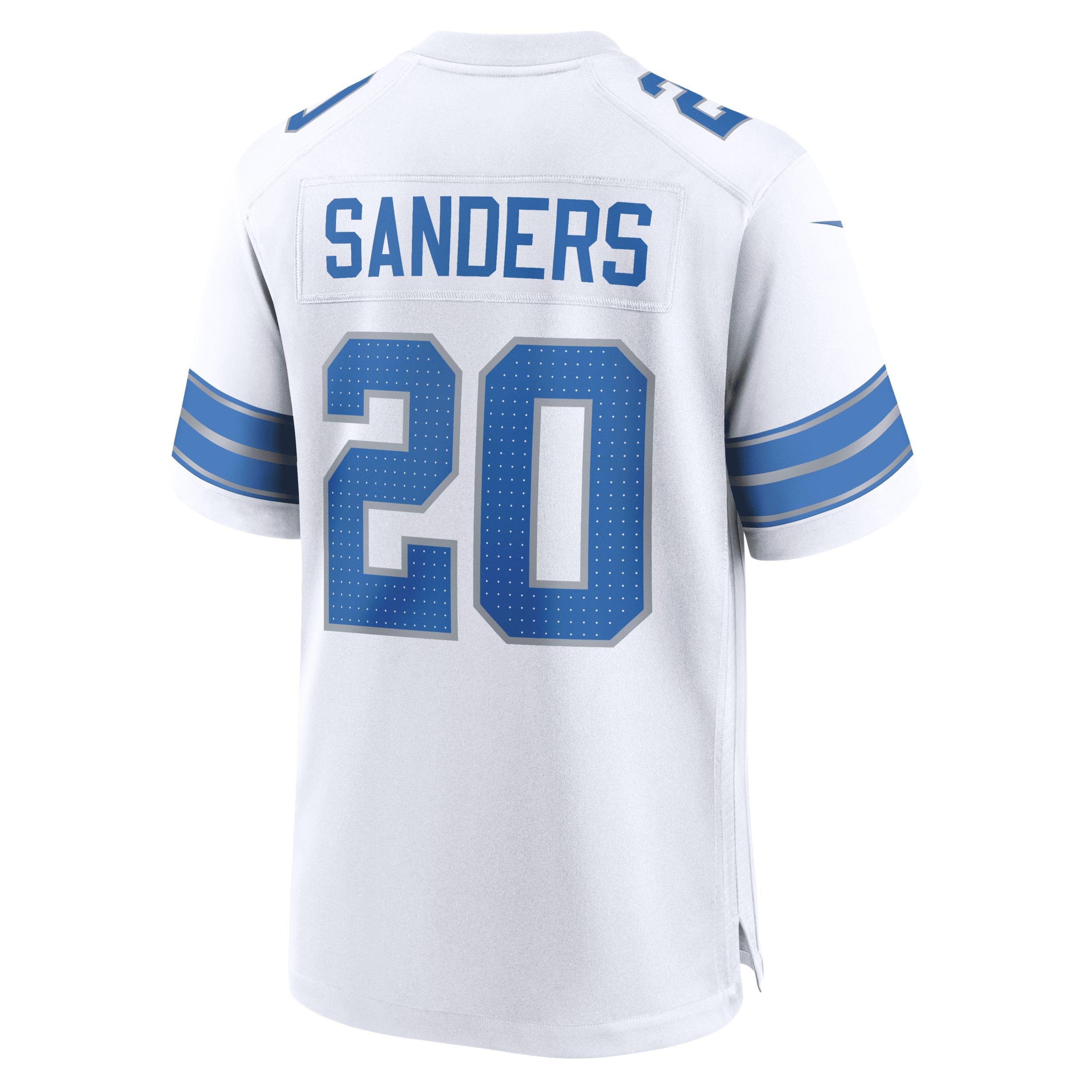 Men's Nike Barry Sanders White Detroit Lions Retired Player Game Jersey, Size: Large Product Image