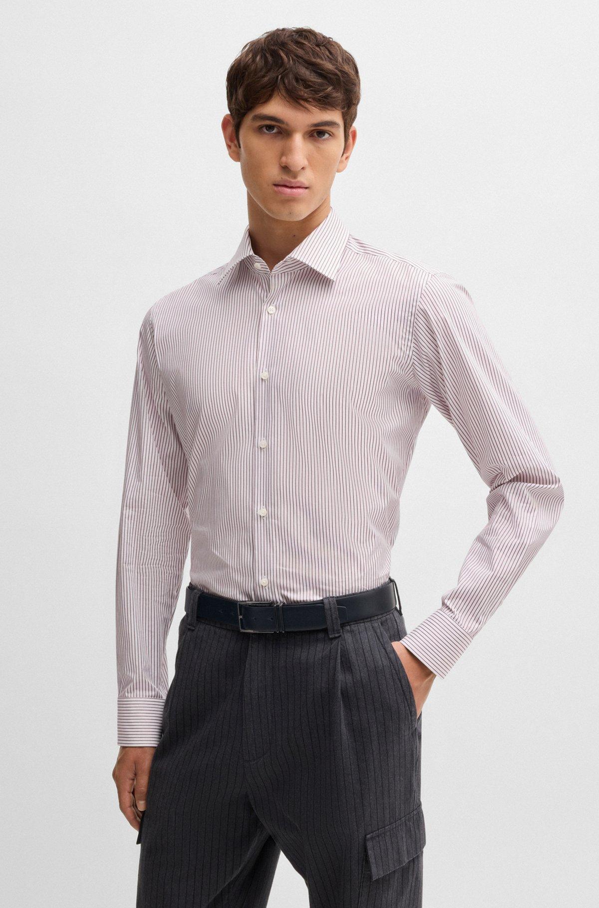 Reversible Italian-leather belt with interchangeable buckles Product Image